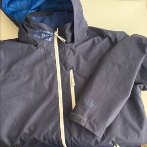 Once worn NFL Super Bowl Dark Blue Jacket with White Accents